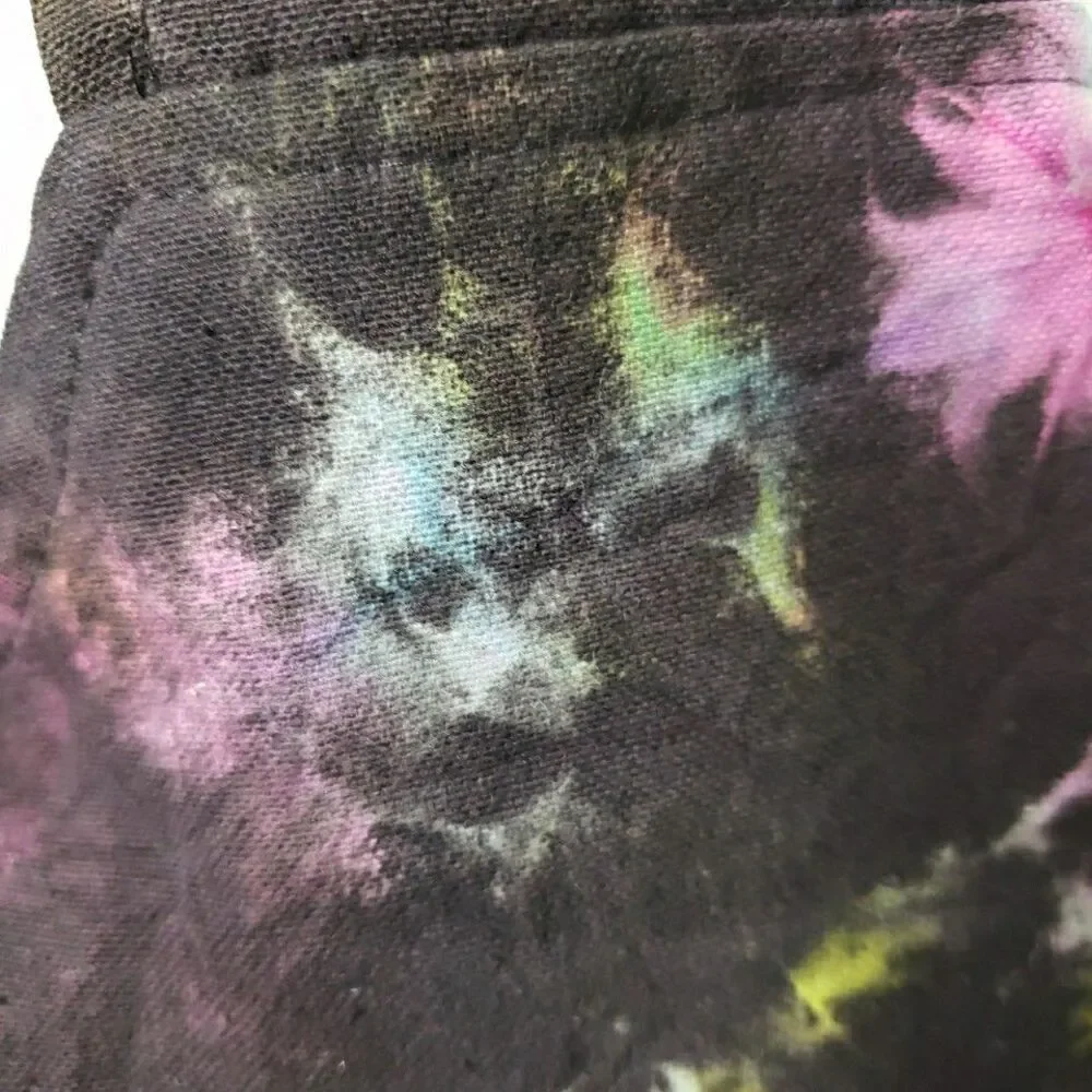 Tie Dye Crossbody Hobo Bag Rainbow Spiral Fabric Festival Purse Handmade Nepal - Picture 12 of 13